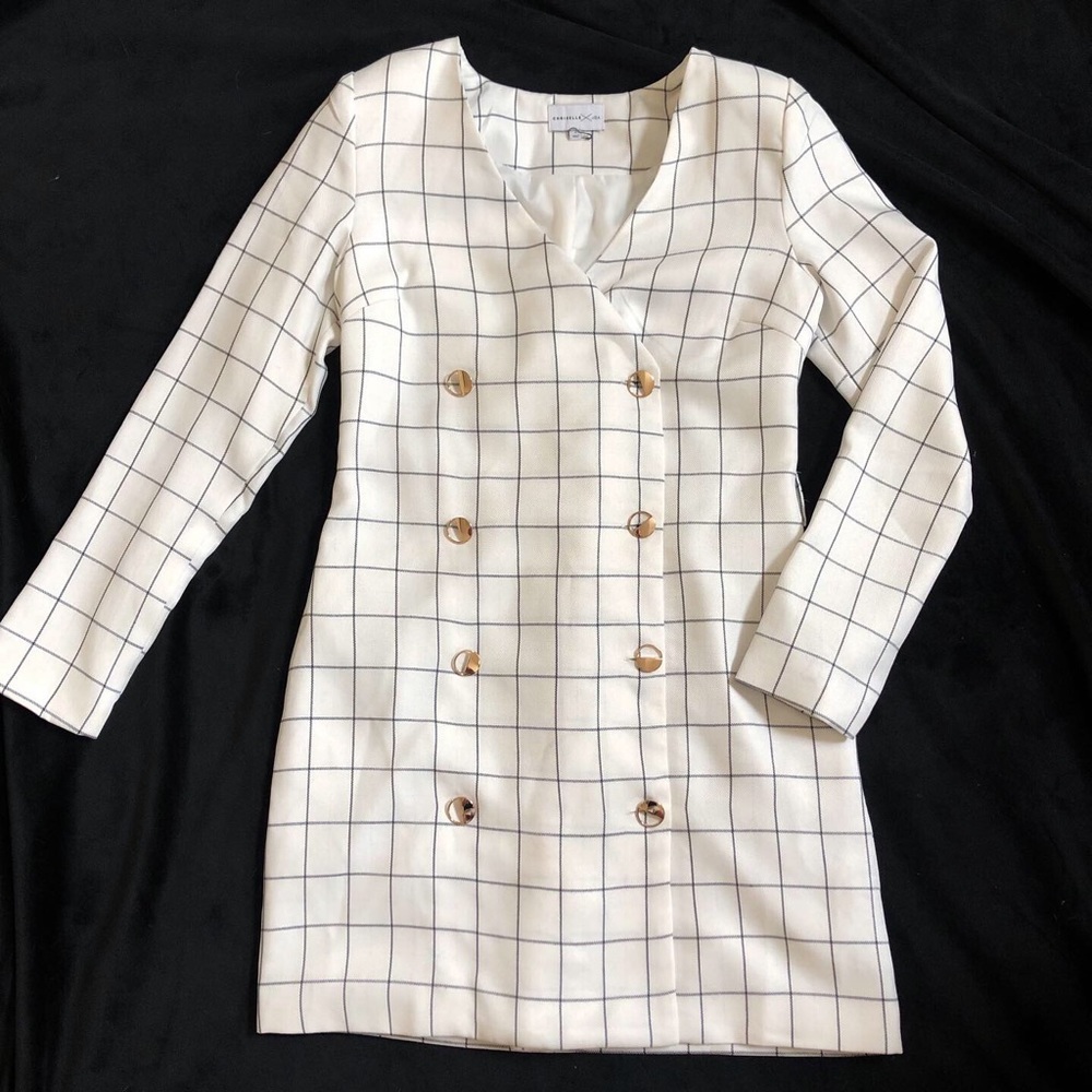 Windowpane Blazer-Dress from Anthropologie